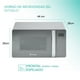 thumbnail image 2 of Horno De Microondas 7 Pies 20 Lts Acero Inox Espejo 120v, 2 of 6