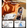 thumbnail image 4 of Funda con Soporte Magnético invisible, Delgada Mate, para iPhone 13 Pro Max, Mate Transparente, 4 of 7