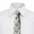 thumbnail image 2 of Cactus Necktie, Doodle Exotic Plant, Dress Tie, 3.7", Cream Black, by Ambesonne, 2 of 3
