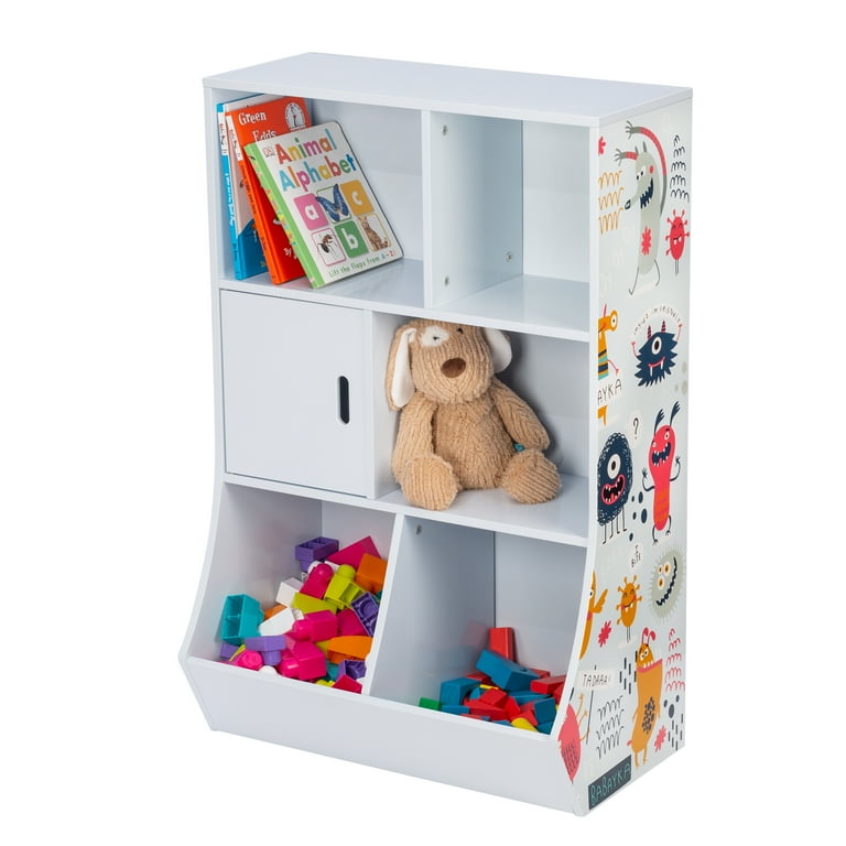 Honey Can Do Kids MDF 6 Cube Storage Shelves White Multi Color