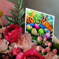 thumbnail image 3 of 3drose, Happy Easter. Two Ginger Rabbits or Bunnies Greet You from the Garden, 12 Greeting Cards with Envelopes, 3 of 7
