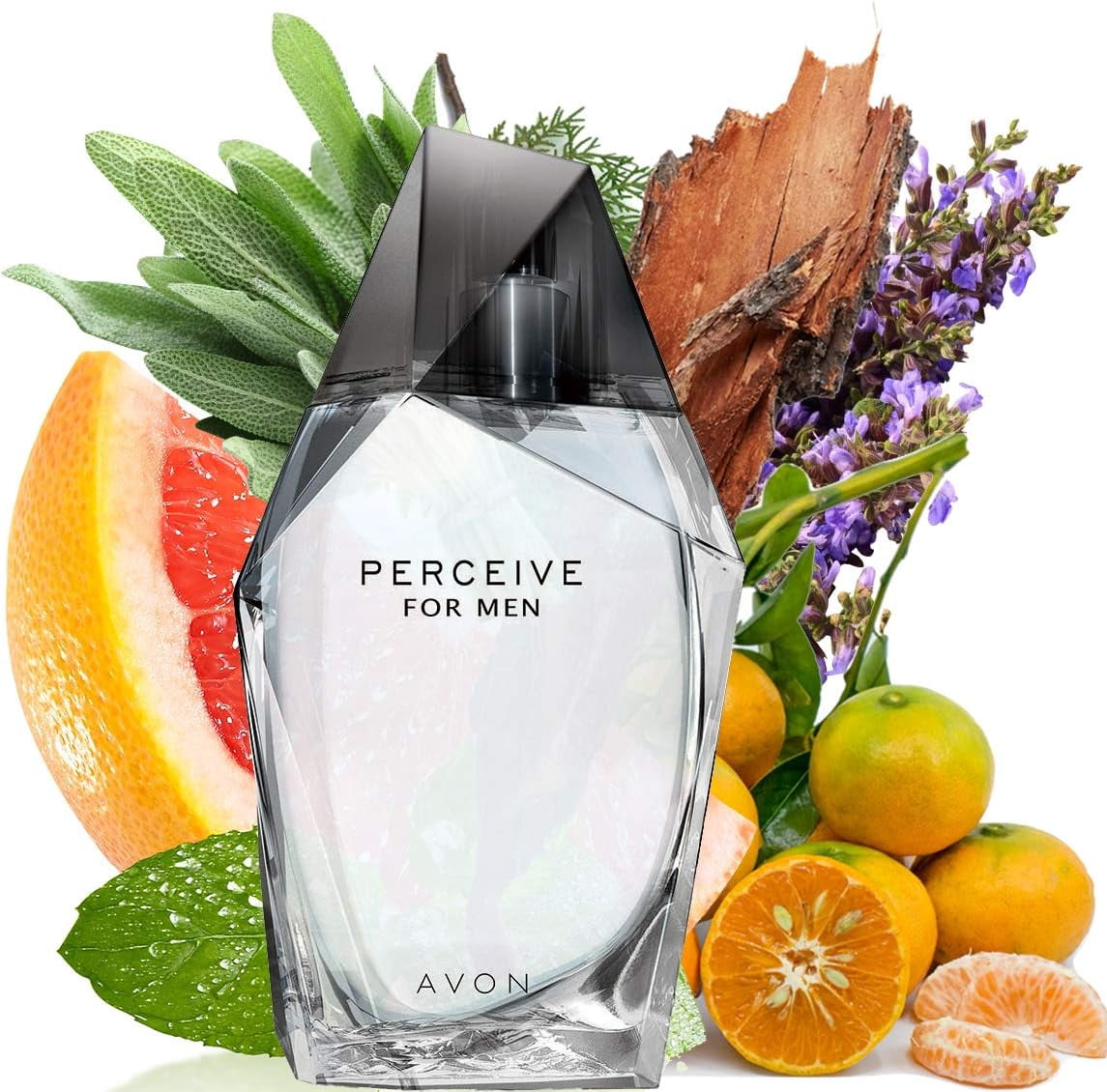 Avon Perceive Cologne for Men, 3.4 fl. oz (100 mL) – Fresh Aromatic Men’s Fragrance with Sparkling Citrus, Sage & Cedarwood – Long Lasting Perfume for Men, Designer Cologne for Men