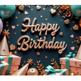 thumbnail image 3 of Yatrandify Colorful Balloons Birthday Banner Decorative Background Party Lights Happy Sign for Celebration Kids Event Decoration Photo Shoot, 3 of 7