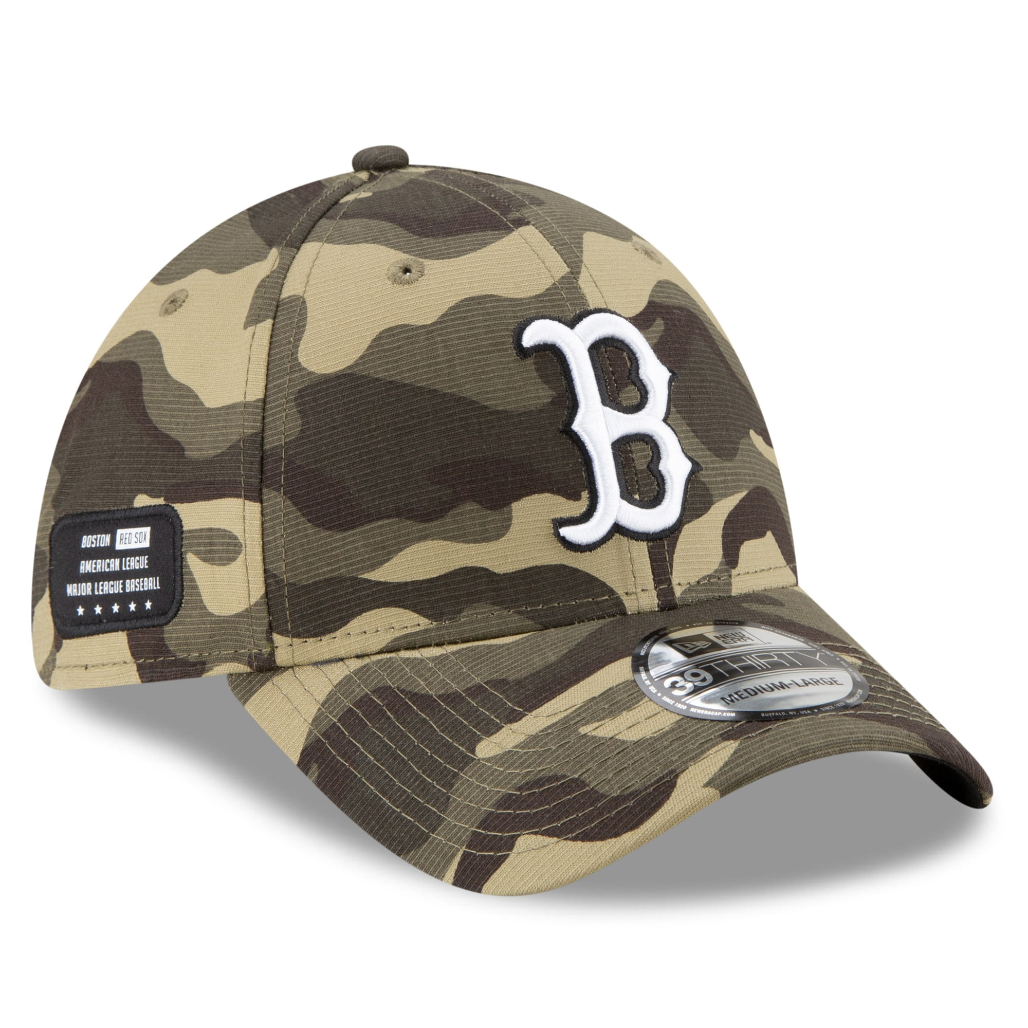 Boston Red Sox New Era 2021 Armed Forces Day 39THIRTY Flex Hat - Camo