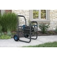 thumbnail image 4 of Suncast Commercial Grade Steel Outdoor Garden Hose Reel Cart, Blue/Gray, 4 of 5
