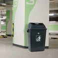thumbnail image 7 of 15 Gallon Tall Plastic Trash Can with Swing Lid, 4 Pack Gray Kitchen Garbage Bins, 7 of 7