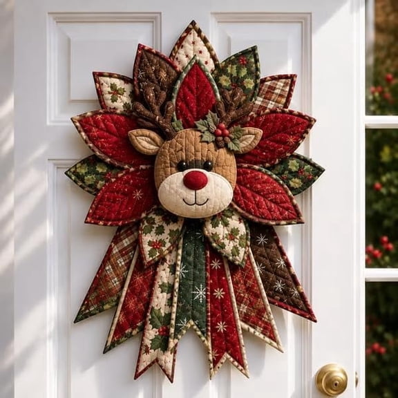Christmas Festive Quilted Christmas Door Hanging DIY Sewing Crafts Kit