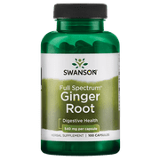 Swanson Ginger Root 540 mg 100 Capsules