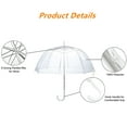thumbnail image 2 of 10pack Bubble Clear Umbrella, Windproof Dome Rain Umbrella, Lightweight Wedding Decoration Umbrella for Women and Girls, 2 of 8