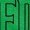 GREEN, variant on Wicked - Outline Logo - Men's Short Sleeve Graphic T-Shirt