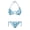 Blue Floral, variant on Women's Plus Size Daisy Butterfly Print 2 Piece Bikini Set Adjustable Halter String Two Piece Bathing Suit Summer Swimwear for Women