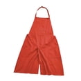 thumbnail image 5 of TISHITA Pottery Apron with Pockets for Women Split Leg Apron for Potters Art Working Orange, 5 of 8