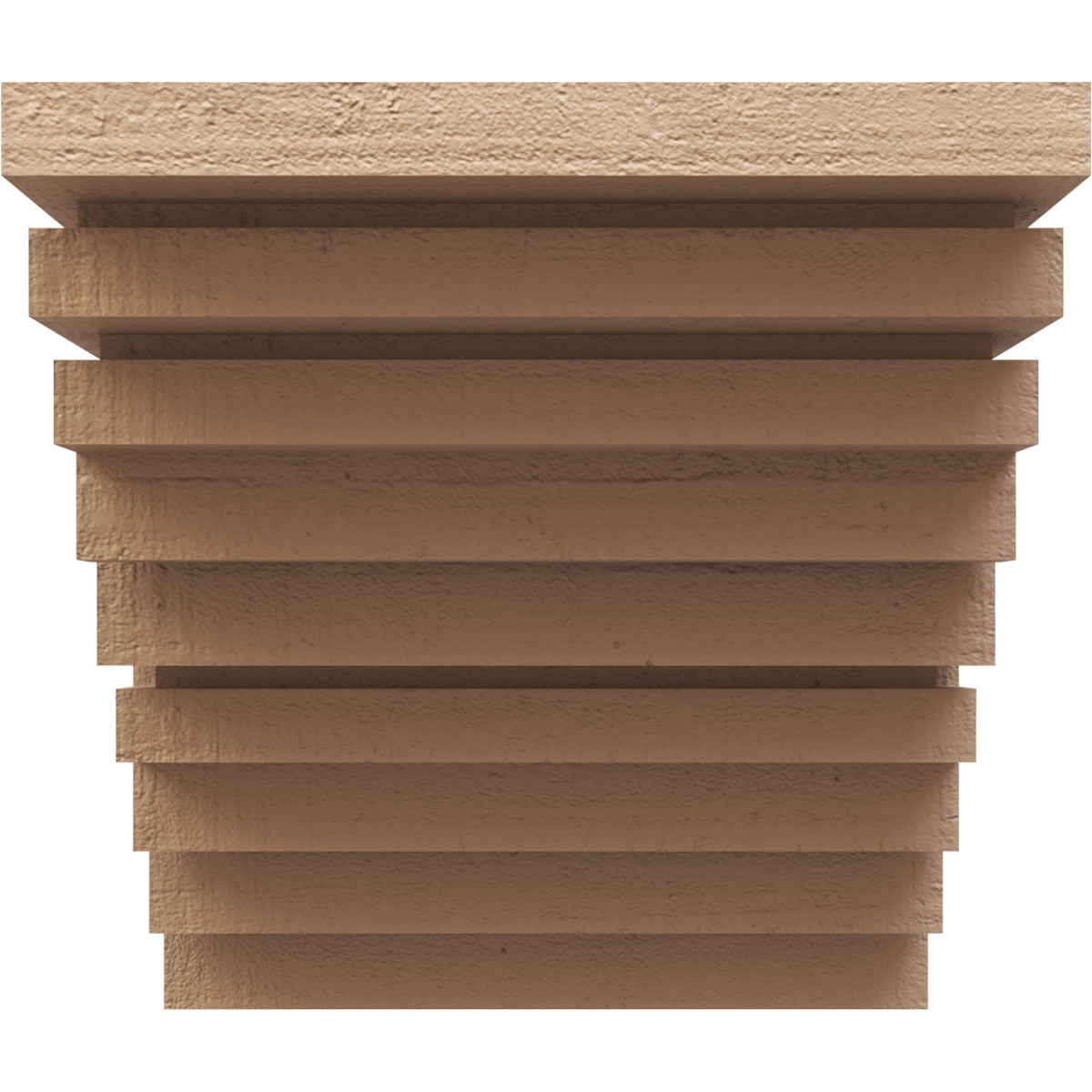 12"W x 12"D x 12"H Wide Landon Rough Cedar Woodgrain TimberThane Corbel, Primed Tan
