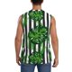 thumbnail image 4 of Fotbe Palm Greenery Men's Camiseta sin Mangas Estampada para Hombres, Playera Casual para Gimnasio, Entrenamiento, Playa-3X-Large, 4 of 7