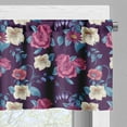 thumbnail image 3 of Ambesonne Floral Valance Pack of 2, Wild Pointed Petal Flowers, 54"X12", Plum and Multicolor, 3 of 5