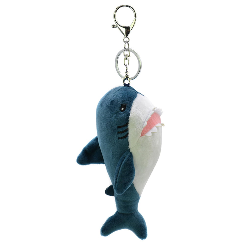 Decor Lovely Kids gift Mini Plush Doll Bag Pendant Shark Stuffed Toy Key Chain 