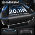 thumbnail image 6 of LUCKRACING Gaming Chair with Footrest, Big and Tall Game Chair 350lb Racing Style Computer Chair, Ergonomic Executive Office Chair High Back with Lumbar Support and Recliner, Blue, 6 of 8