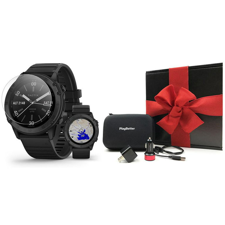 Garmin tactix Delta (Black) Sapphire Tactical Watch Gift Box with