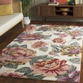 thumbnail image 2 of SAFAVIEH Jardin Aloysius Floral Area Rug, Ivory/Red, 5' x 8', 2 of 11