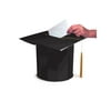 Pack of 6 Black Mortar Board Cap Hat Shaped Graduation Day Party Card Boxes 12"