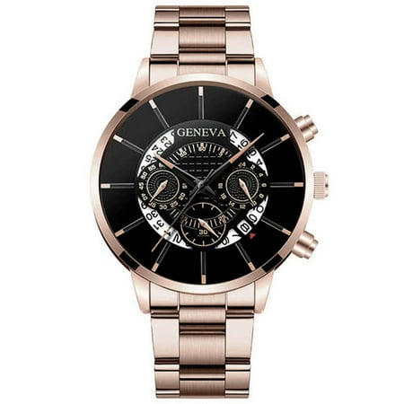 amousa Watch Fashion Cool Unique Digital Literal Multi Layer Dial Men Quartz Mesh Belt Watch
