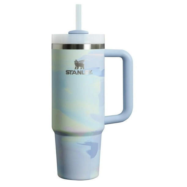 40oz Stanley Termo Vaso Acero Inoxidable Doble Capa, Vaso de acero inoxidable aislado al vacío, con agarradera y popote, termo para bebidas calientes y frías, Vaso de Viaje para (40oz-G)