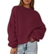 thumbnail image 1 of Suéter PRETTYGARDEN Burdeos Oversized de Punto Grueso Talle M, 1 of 5