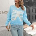 thumbnail image 2 of Vedolay Fall Sweaters for Women 2023 Womens Oversized Casual Sweaters Long Sleeve Crew Neck Pullover Loose Solid Tops,Blue M, 2 of 5