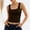 Coffee, variant on SNKSDGM Women's Plus Easter Shirts Ribbed Tank Tops for Women Built in Bra Women's Neck Sleeveless Knit Ribbed Fitted Casual Crop Tank Top