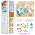 thumbnail image 1 of Accesorios para uñas de la serie Summer Ocean, Concha Natural, rebanada de abulón, estrella de mar, remache de Metal, perla, piedra pequeña, decoración de uñas, 1 of 4