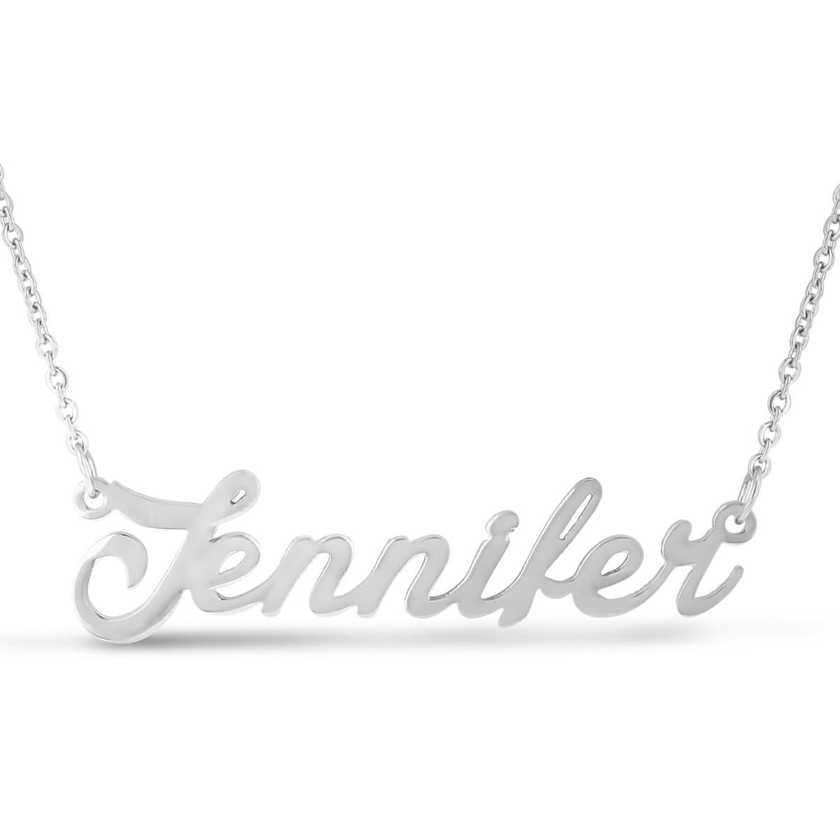 Hand Scripted Sterling Silver Personalized Name Christine Necklace 