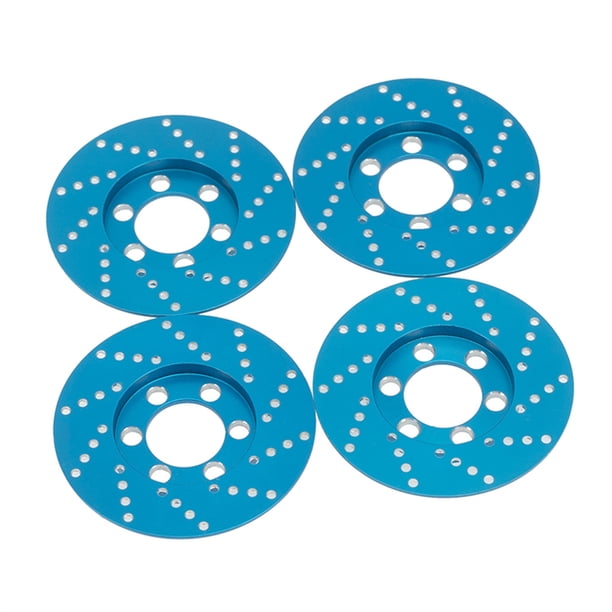 Calibrador de freno de ruedas RC Modelo de simulación de la aleación de aluminio Crawler Actualiza el reemplazo de estilo de automóvil para Axial SCX10 90048 Blue Pack of 4 Inevent HA012091-03