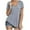 Gray, variant on Timegard Womens Tops V Neck Short Sleeve Drawstring Hoodies Pullover Tee Comfy Summer Casual Tunic Tops