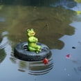 thumbnail image 6 of Garden Statue,Resin Ornament Funny DIY Miniature Figurines for Outside Pond Pool Patio Porch Backyard Miniature Bright Colors Blend Perfectly With The Pond Scenery(F), 6 of 7