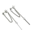 thumbnail image 5 of paire De Boucles D'oreilles Bateau En Plaqu Argent Borla, Boucles D'oreilles Mode, Boucles D'oreilles Pour Femme, 5 of 5