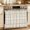 Brown Grey, variant on Red Grey Checkered Oven Skirt Curtain 27"Wx20"L, Waterproof Ruffled Stove Cover Skirt with 8 Ribbon Ties, Farmhouse Animals Tree Retro Decorative Oven Door Curtain for Kitchen Dishwasher Cabinet
