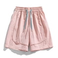 thumbnail image 5 of KPOPLK Women's 5"/ 7" Athletic Running Shorts Drawstring Quick Dry Lightweight Workout Gym Shorts with Pockets UPF 50+ Size M,Pink, 5 of 6