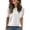 White&10W0316, variant on Garbnen Ribbed T Shirts for Women Knitted Scalloped Neck Womens Short Sleeve Shirts Lightweight Spring Summer Trendy Basic Crewneck Sweater Women XXL