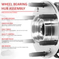 thumbnail image 6 of DNA Motoring OE-WHA-003 For 1997 to 2005 Chevy Blazer S10 GMC Jimmy Sonoma 4WD Bolt in Front Wheel Bearing Hub Assembly 98 99 00 01 02 03 04, 6 of 6