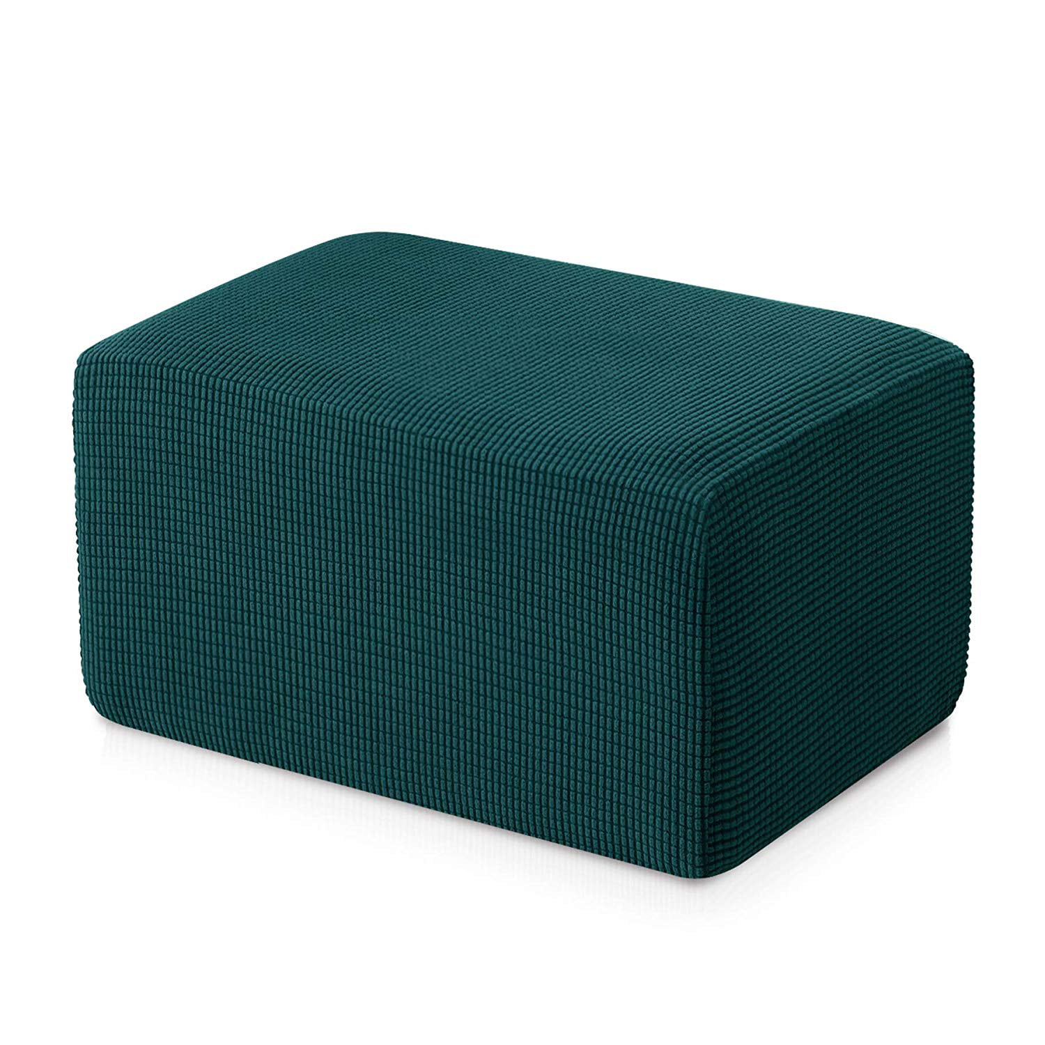 Pineapp Grid Sofa Footstool Cover Stretch Storage  Slipcover  Fleece Protector 