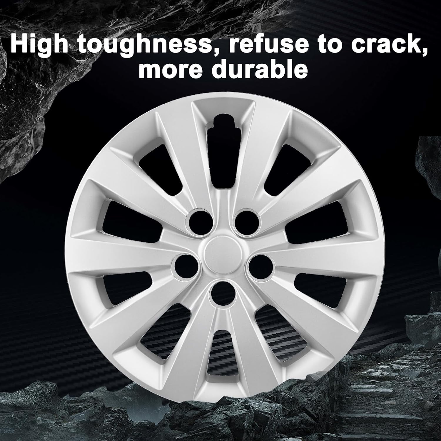 16" Wheel Covers Full Rim Snap On Hubcaps For 2013-2019 Nissan Sentra Set Of 4
