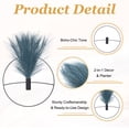 thumbnail image 3 of Uxcell 4 Pcs Wall Decor Metal Black Wall Art Hanging Planters with Artificial Pampas, Wall-mounted Decor Metal for Display Artwork Plant Hanging Living Room Bedroom, Blue (Round), 3 of 7