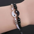 thumbnail image 6 of DHliIQQ WRIBZD Yin Yang Matching Bracelets for Men and Women Friend Couple Bracelets Adjustable Rope Cord Bracelet Bangle for Couple BFF Matching Bracelet Friendship Jewelry Gifts, 6 of 7