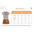 thumbnail image 5 of Toddler Boy Summer Clothes Baby Striped T-Shirt Tops + Solid Shorts Infant 2PCS Outfits Set 12 Months-4T, 5 of 6
