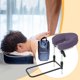 thumbnail image 4 of Reposacabezas para cuna de cama con altura ajustable y bolsa de almacenamiento Siesta Artifact Púrpura, 4 of 6