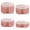 Pink, variant on Pack of 4 Sustainable Foldable Dessert Stands Paper Materials for Tiered Sweet Displays in Gatherings Feature Four Size