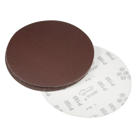 9 Inch Sanding Disc 100 Grits Flocking Sandpaper for Sander 10 Pcs