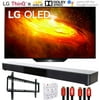 LG OLED55BXPUA 55" BX 4K Smart OLED TV with AI ThinQ (2020 Model) with Deco Gear Home Theater Soundbar, Wall Mount Accessory Kit and HDMI Cable Bundle(OLED55BX 55BX 55 Inch TV)