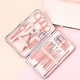 thumbnail image 5 of Kit de manicura juego de manicura 18 piezas de acero inoxidable portátil de oro rosa para tratamiento facial ANGGREK Otros, 5 of 7