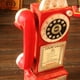 thumbnail image 4 of Advancent Exquisitos adornos de teléfono Retro, materiales de resina, estilo único, modelo de teléfono público con esfera Retro Decoración del hogar Rojo, 4 of 6